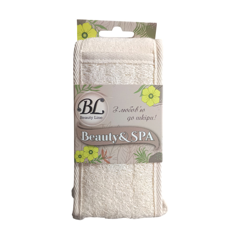 Мочалка-стрічка Beauty Line Beauty &amp; SPA з люфи та бавовни (412253)