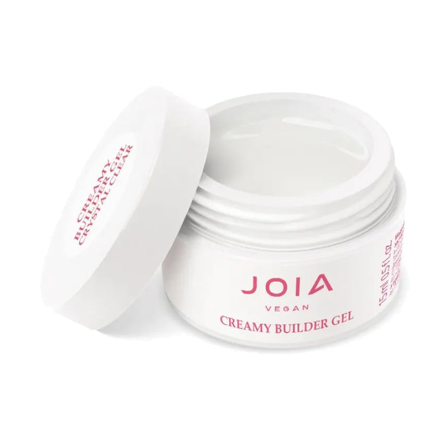 Моделювальний гель для нігтів JOIA vegan Creamy Builder Gel 001 Crystal Clear, 15 мл