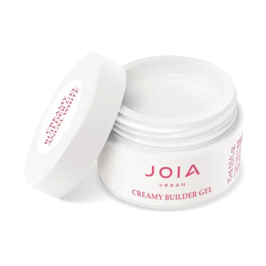 Моделювальний гель для нігтів JOIA vegan Creamy Builder Gel 002 Angel White, 15 мл