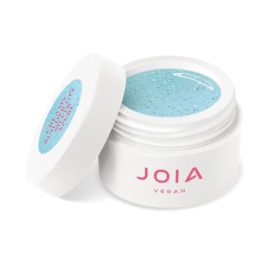 Моделювальний гель для нігтів JOIA vegan Creamy Builder Gel 021 Silver Azure, 15 мл