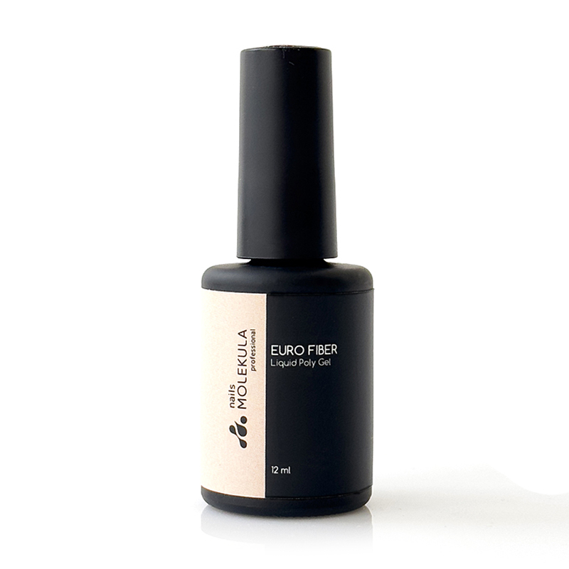 Моделювальний гель для нігтів Nails Molekula Professional Euro Fiber Liquid Paly Gel W09 Lava Smoke, 12 мл