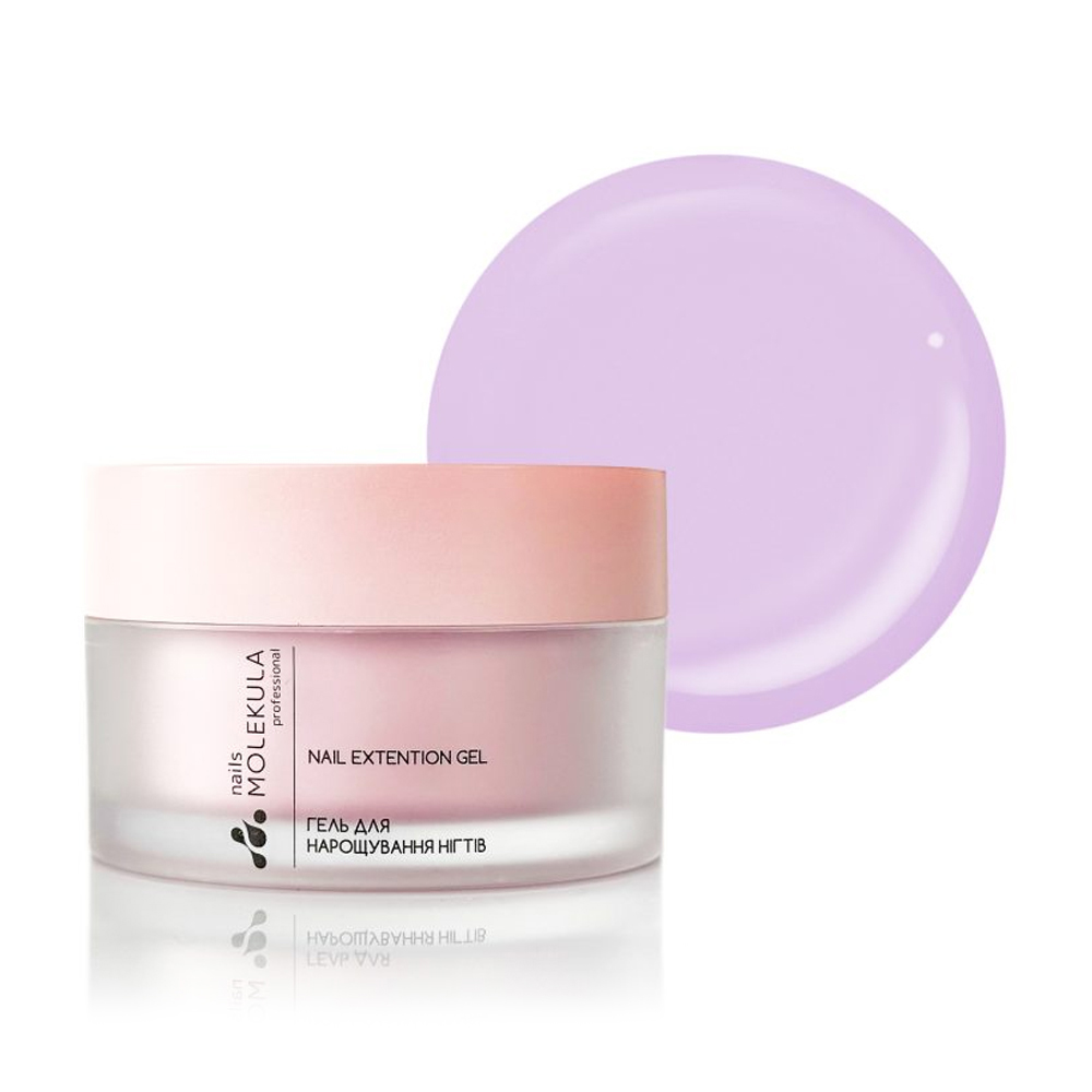 Моделювальний гель для нігтів Nails Molekula Professional Gel 15 Milky Lavander, 50 мл