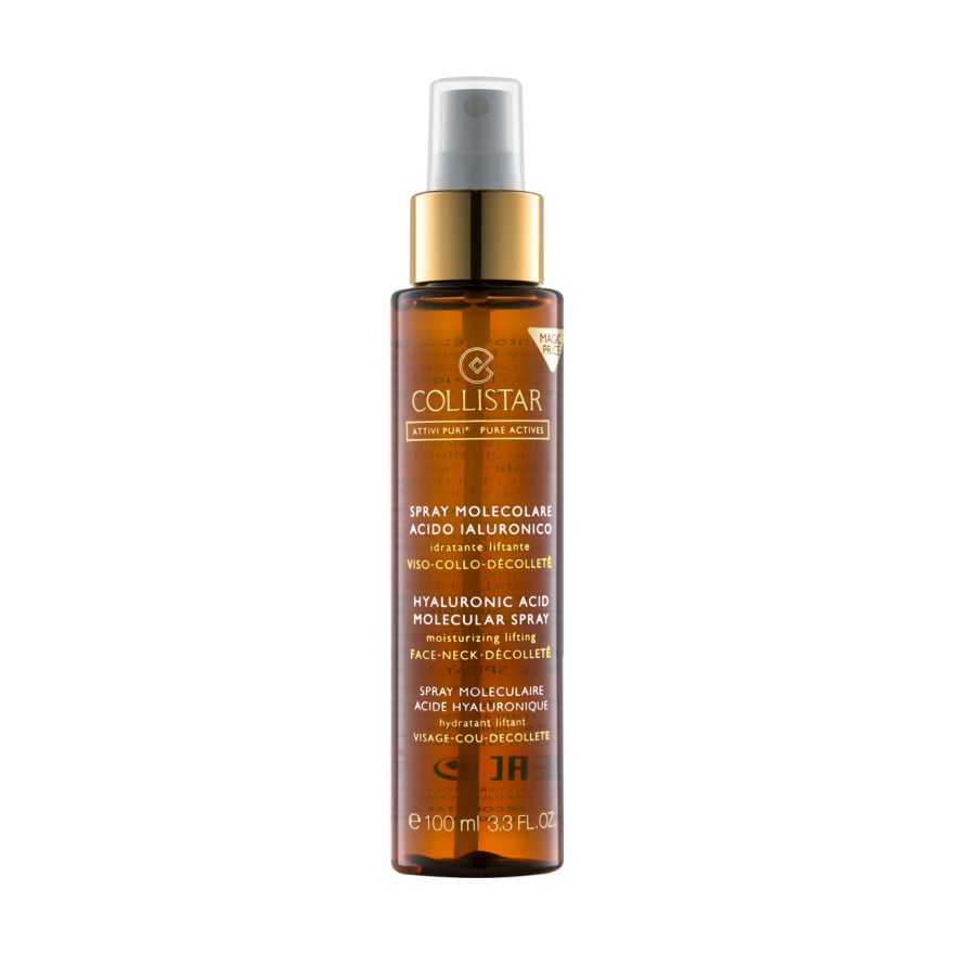 Молекулярний ліфтинг-спрей для обличчя, шиї та декольте Collistar Pure Actives Hyaluronic Acid Molecular Spray Moisturizing Lifting зволожувальний, з гіалуроновою кислотою, 100 мл