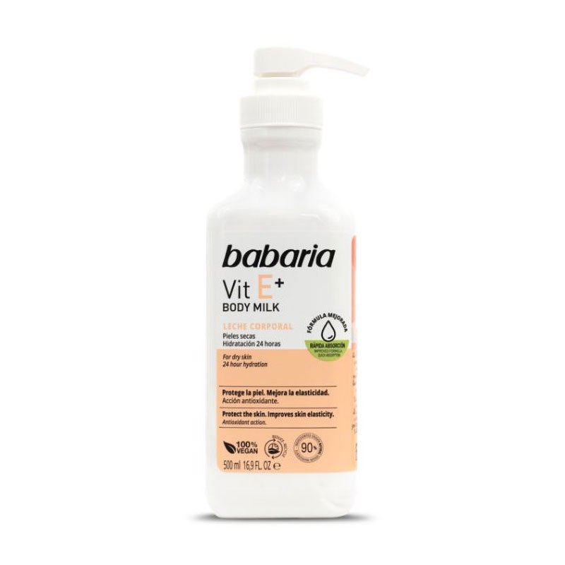 Молочко для тіла Babaria Vit Е+ Body Milk з вітаміном Е, 500 мл