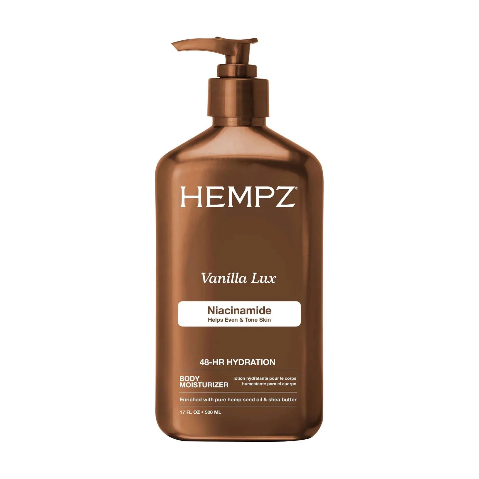 Молочко для тіла Hempz Vanilla Lux Herbal Body Moisturizer з ніацинамідом, 500 мл