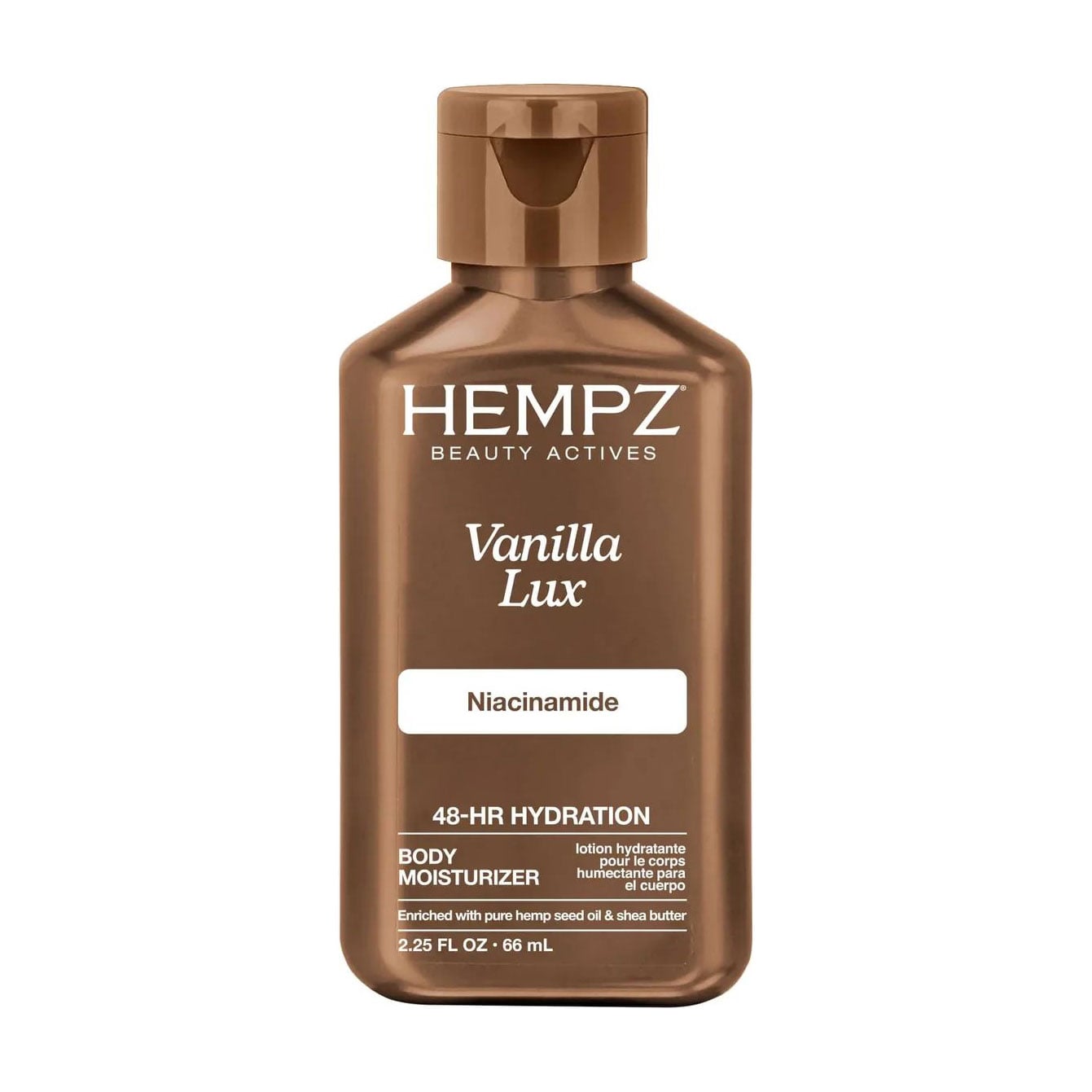 Молочко для тіла Hempz Vanilla Lux Herbal Body Moisturizer з ніацинамідом, 66 мл