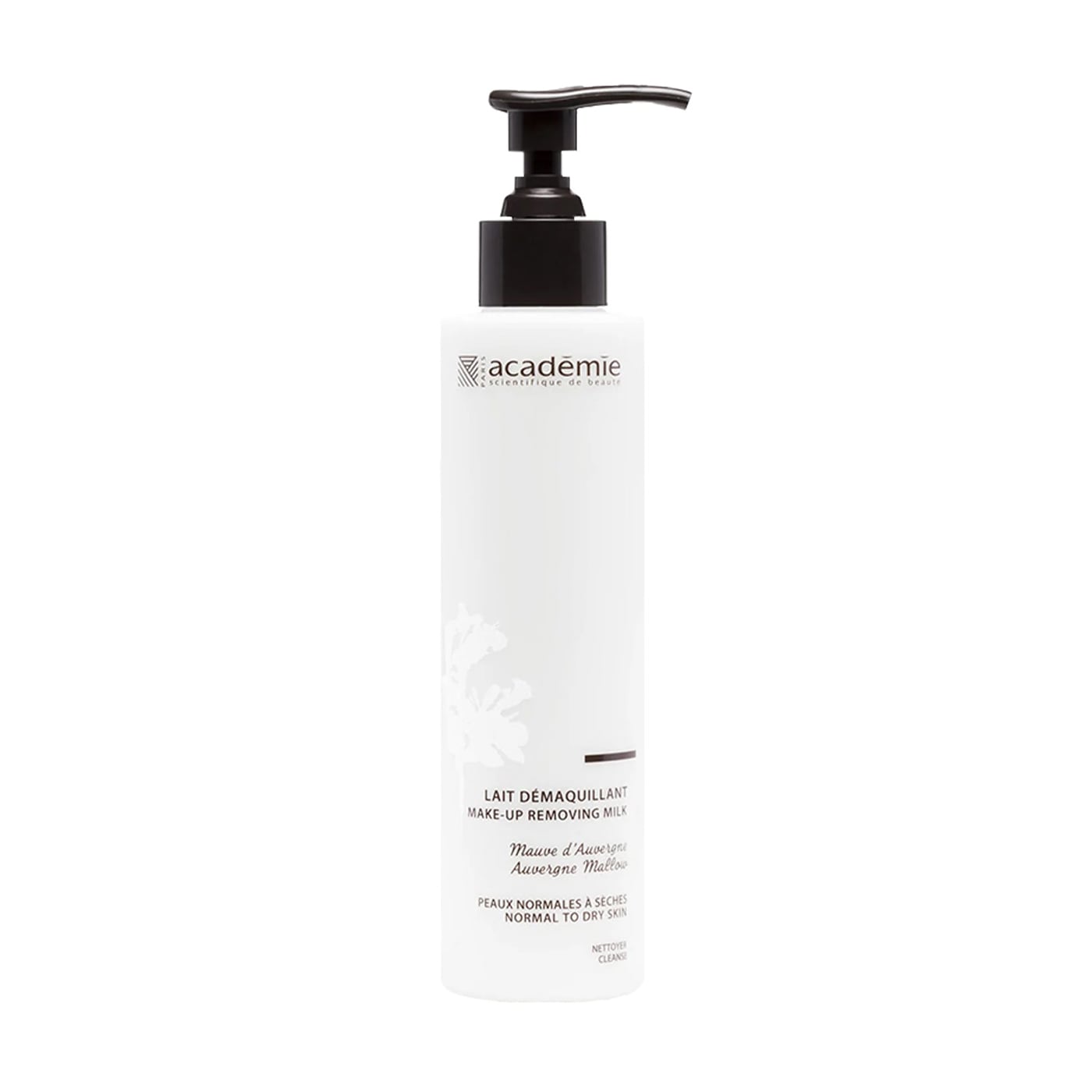 Молочко для вмивання та демакіяжу Academie Aromatherapie Make-up Removing Milk Auvergne Mallow, 200 мл