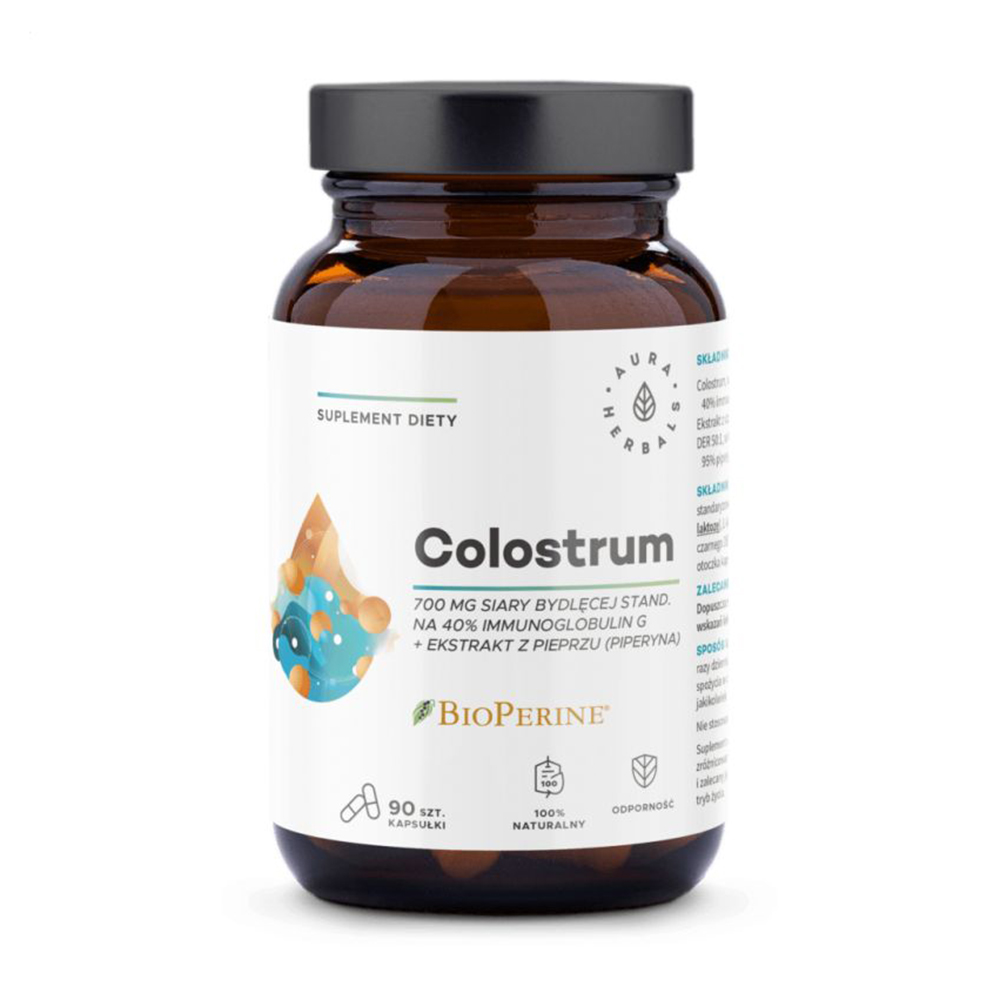Молозиво Aura Herbals Colostrum 700 мг, 90 капсул