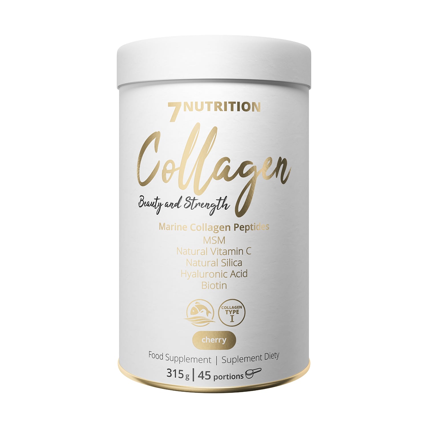 Морський колаген 7Nutrition Marine Collagen Peptides Вишня, в порошку, 315 г