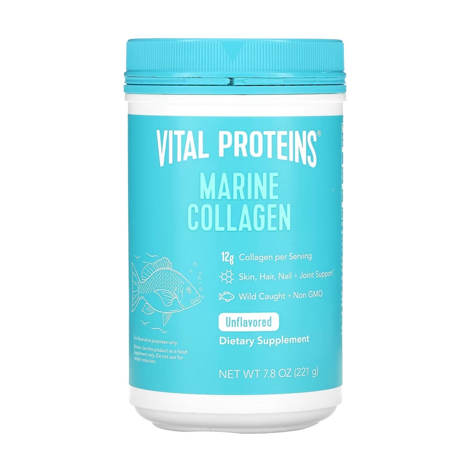 Морський колаген з дикої риби Vital Proteins Marine Collagen без смаку, в порошку, 221 г