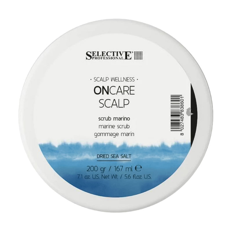 Морський скраб для шкіри голови Selective Professional OnCare Scalp Scrub, 200 г