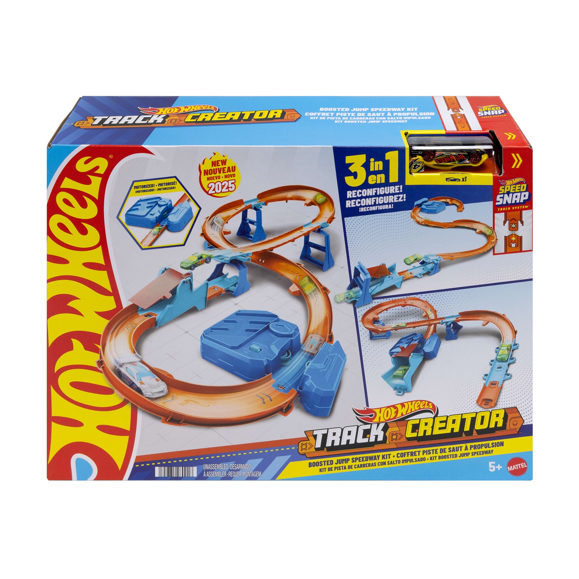 Моторизований трек Hot Wheels Track Creator Крутий стрибок, від 5 років, 33.1*44.1*12.3 см (JDB49)