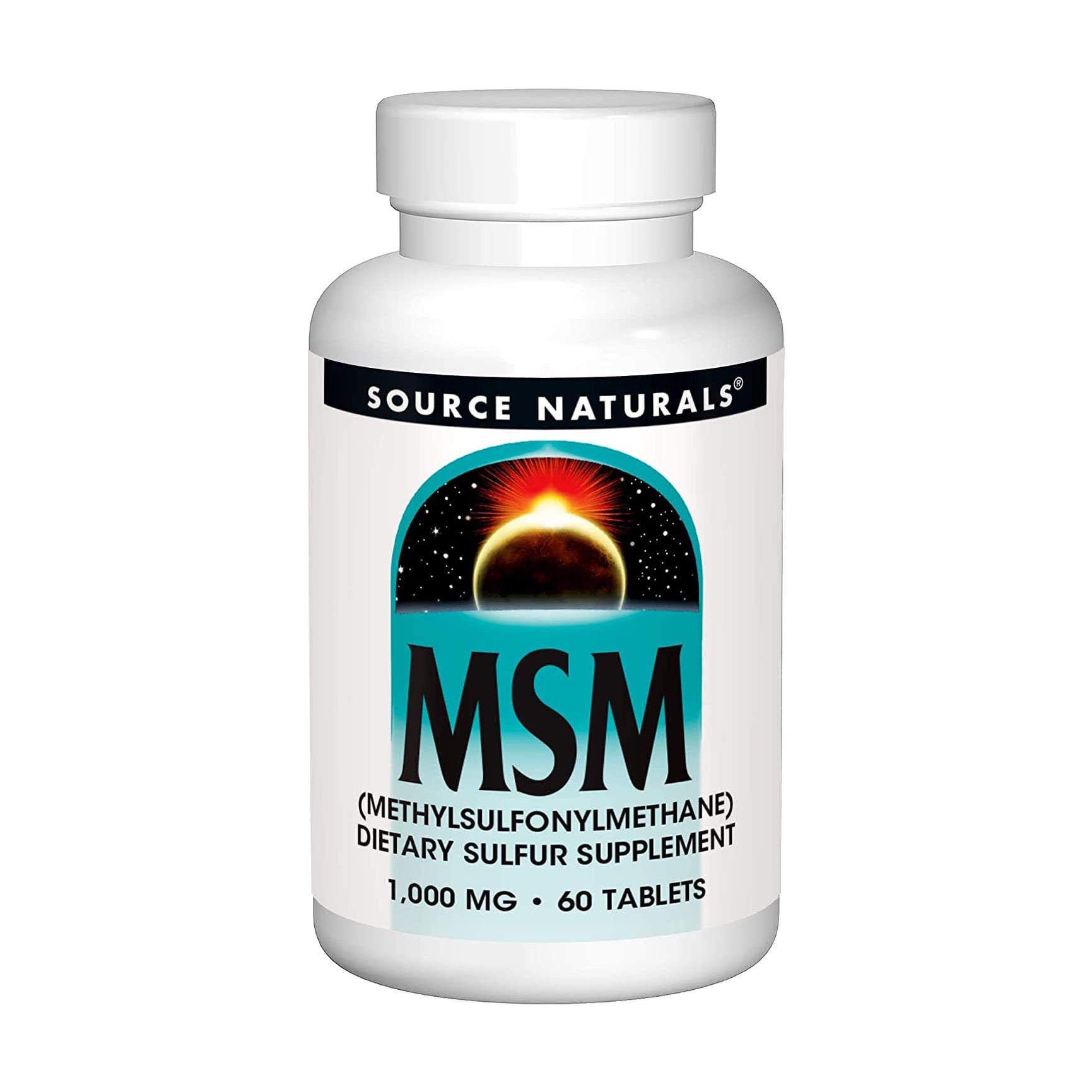 МСМ з вітаміном С Source Naturals MSM With Vitamin C 1000 мг, 60 таблеток