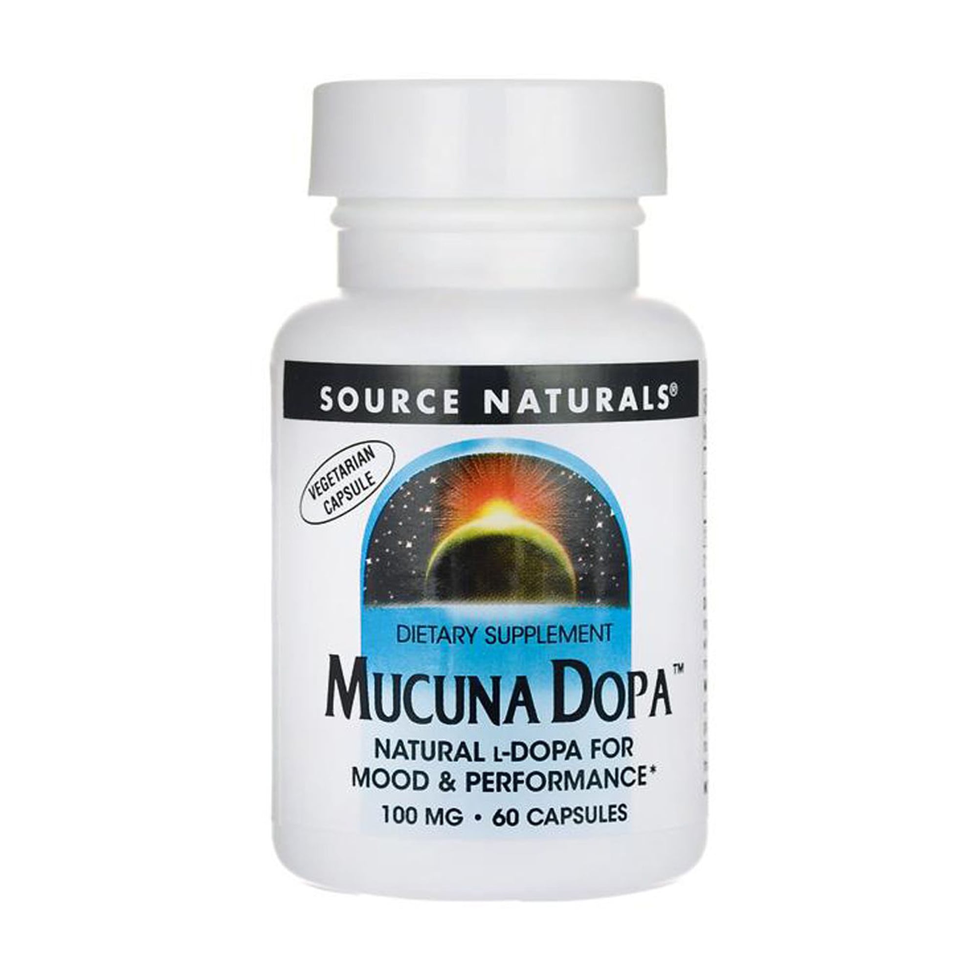 Мукуна пекуча Source Naturals Mucuna Dopa 100 мг, 60 капсул