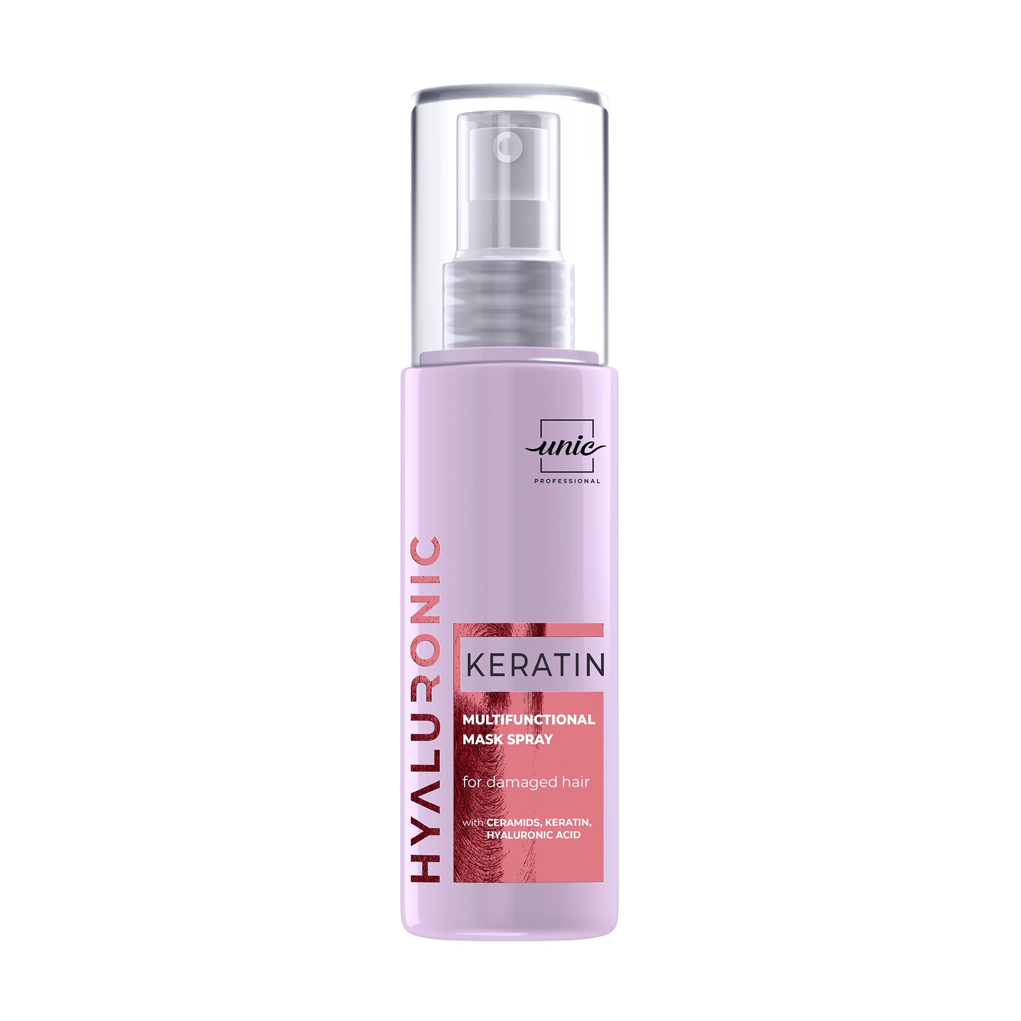 Мультифункціональна маска-спрей Unic Hyaluronic Keratin Multifunctional Mask Spray для пошкодженого волосся, 150 мл