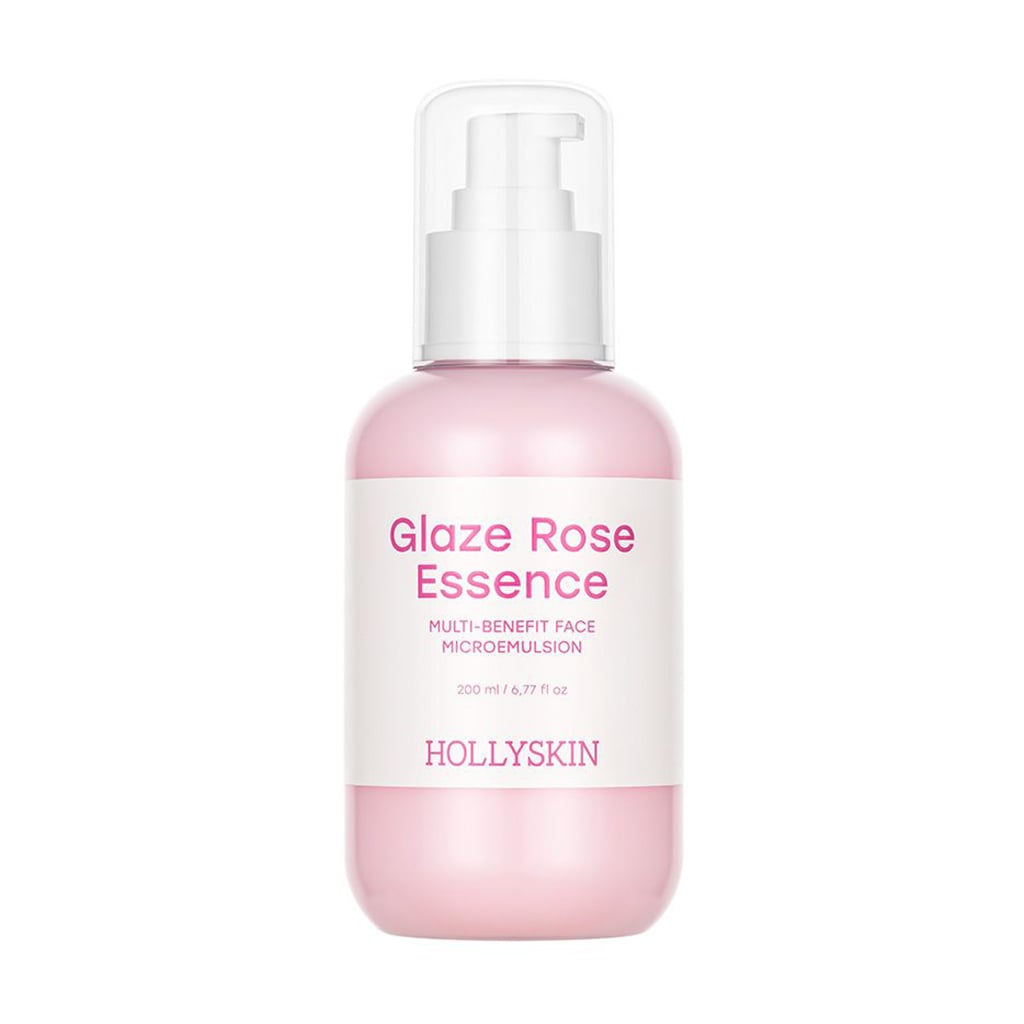 Мультифункціональна трояндова мікроемульсія для обличчя Hollyskin Glaze Rose Essence, 200 мл