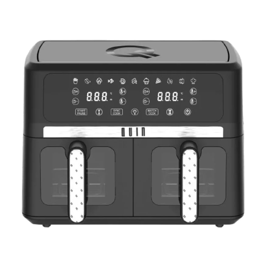 Мультипіч QUIN Air Fryer Dual Zone чорна (YJ-1102AV)