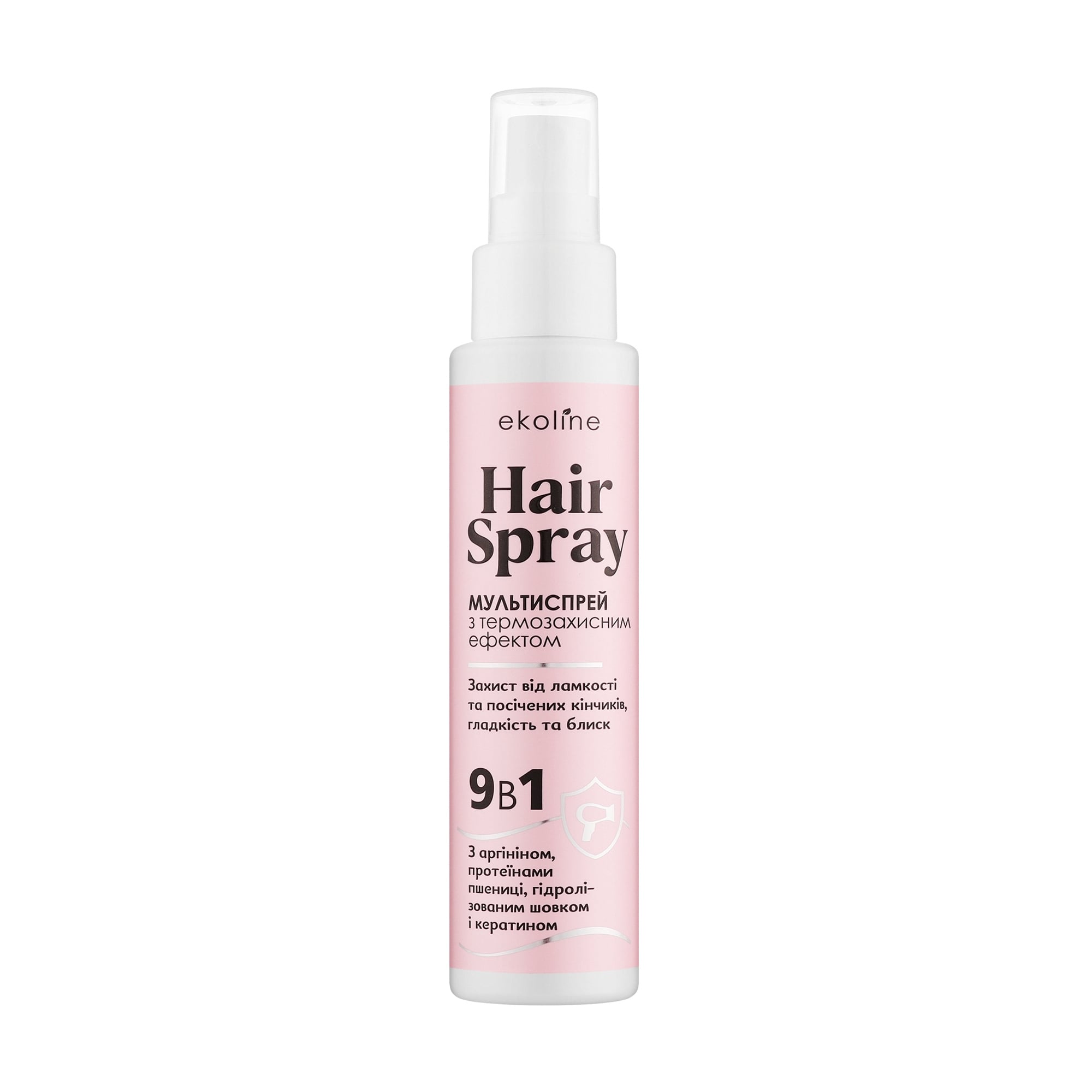 Мультиспрей для волосся 9 в 1 EkoLine Hair Spray з термозахисним ефектом, 100 мл