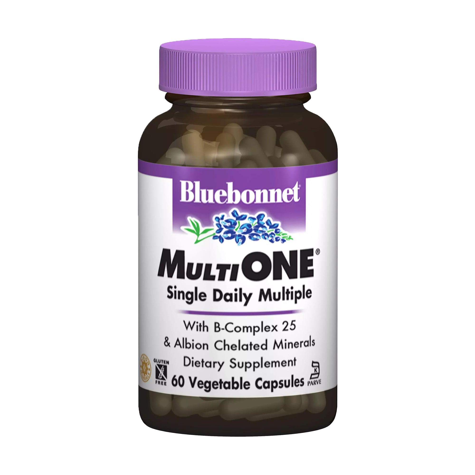 Мультивiтамiни Bluebonnet Nutrition MultiONE з залiзом, 60 гелевих капсул