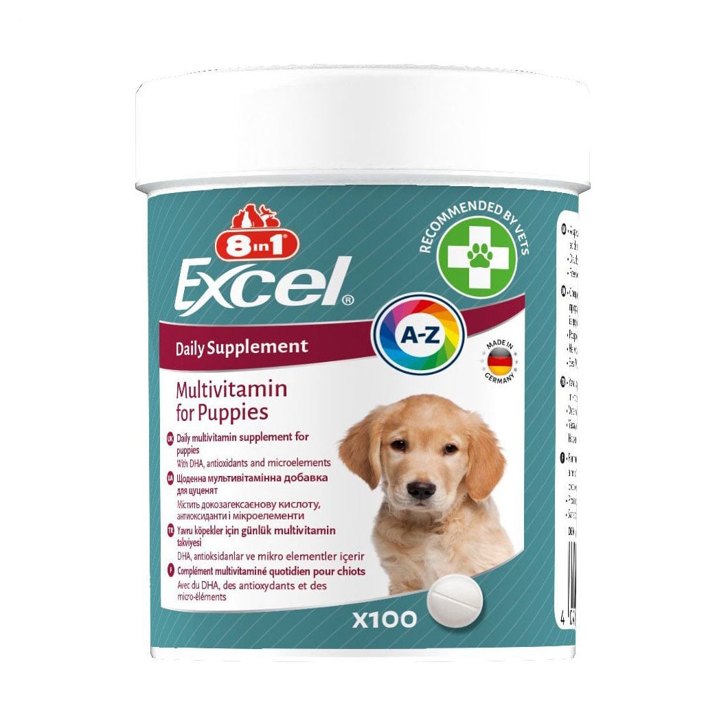 Мультивітаміни для цуценят та молодих собак 8in1 Excel Multivitamin Puppy, 100 шт