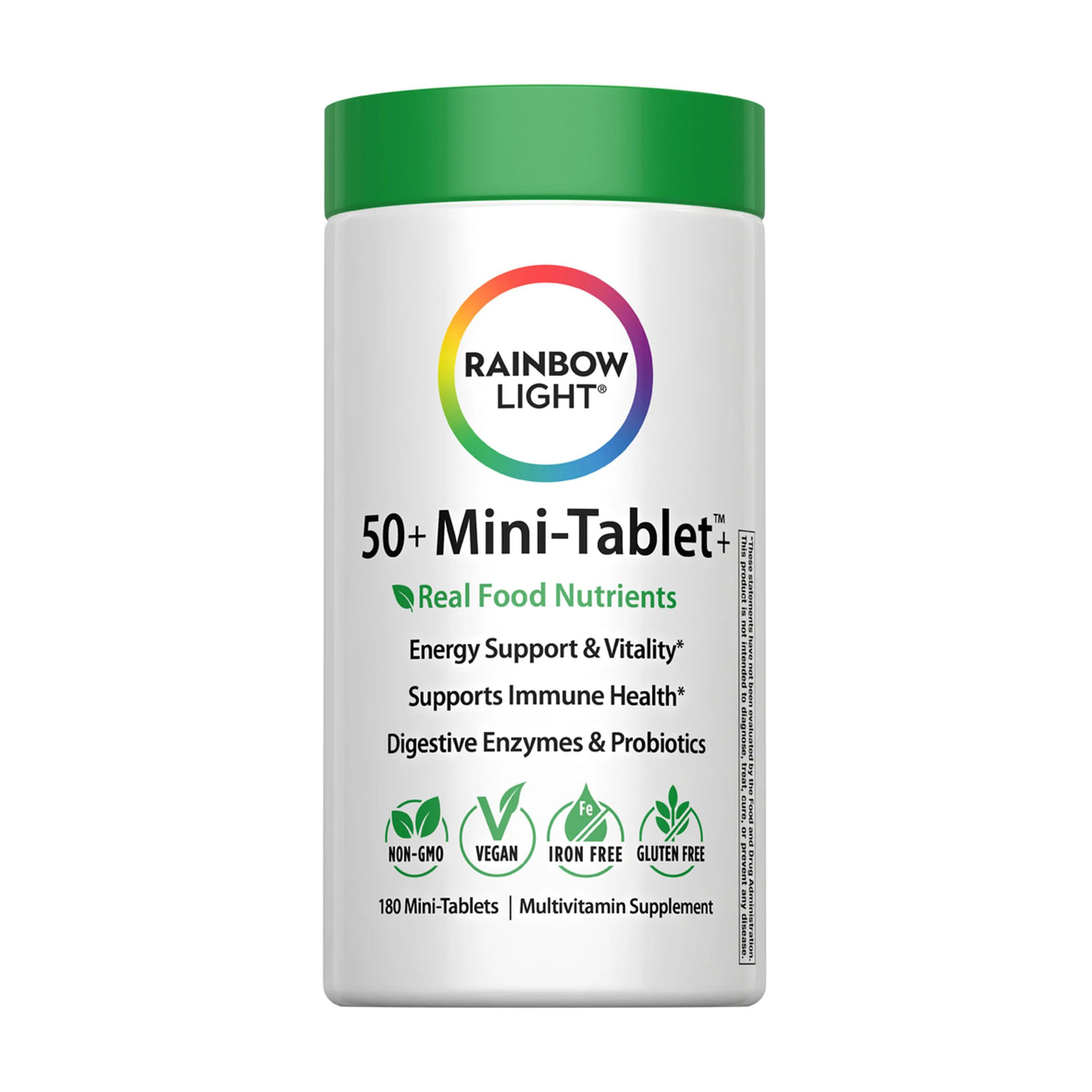 Мультивітаміни Rainbow Light 50+ Mini-Tablet+, 180 міні-таблеток