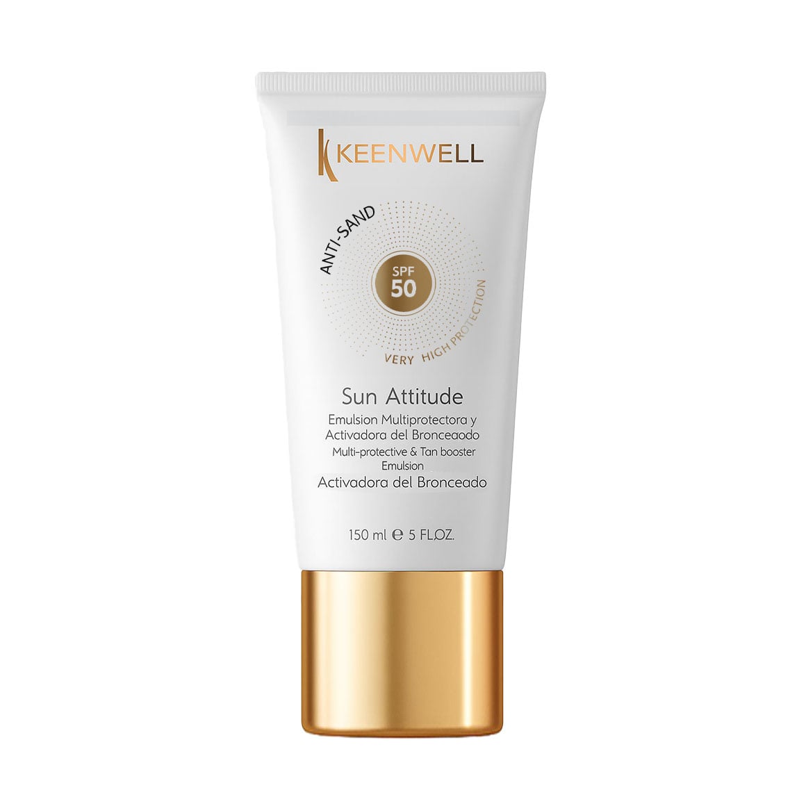 Мультизахисна та активуюча емульсія для засмаги Keenwell Sun Attitude Emulsion SPF 50 Anti-Sand, 150 мл