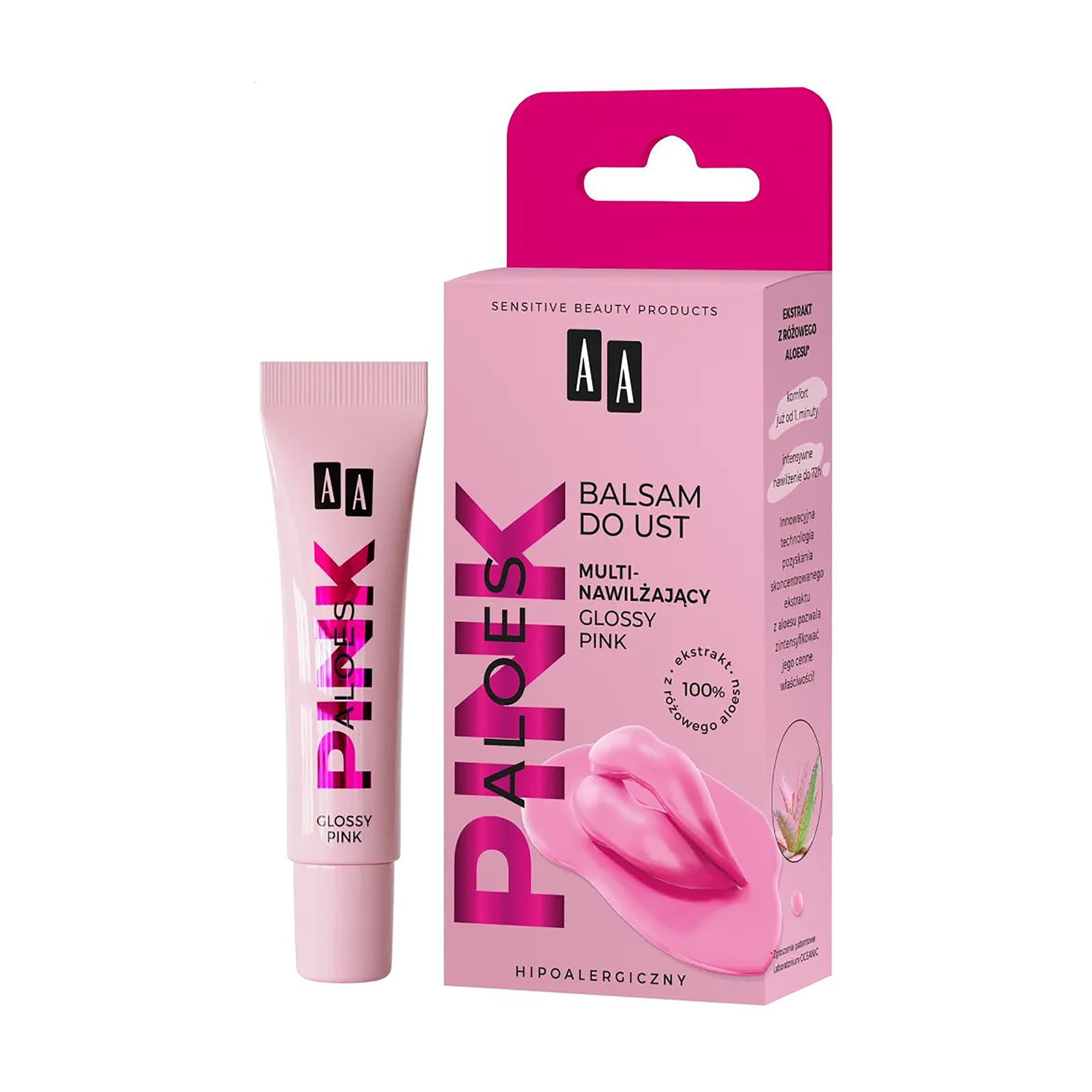 Мультизволожувальний бальзам для губ AA Aloes Pink Multi-Moisturizing Lip Balm, 10 г