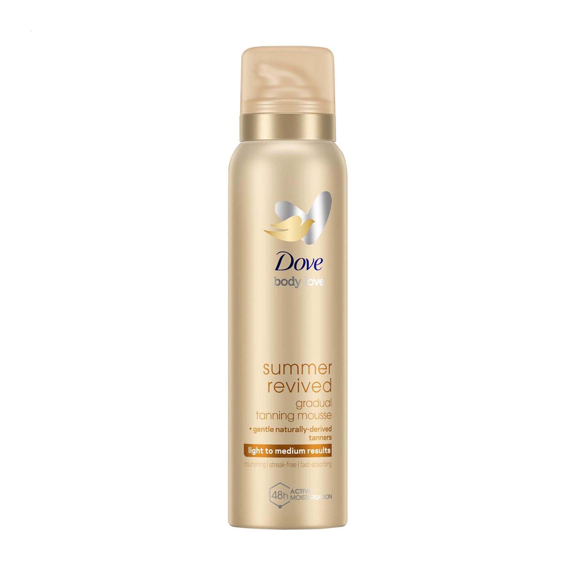 Мус-автозасмага для тіла Dove Summer Revived Gradual Tanning Mousse Від світлого до середнього, 150 мл