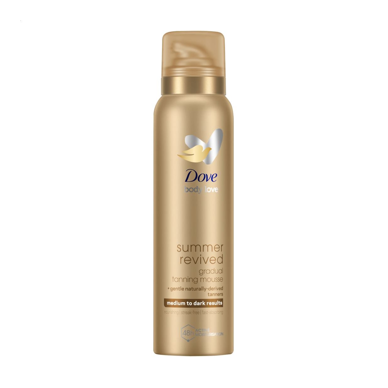 Мус-автозасмага для тіла Dove Summer Revived Gradual Tanning Mousse Від середнього до темного, 150 мл