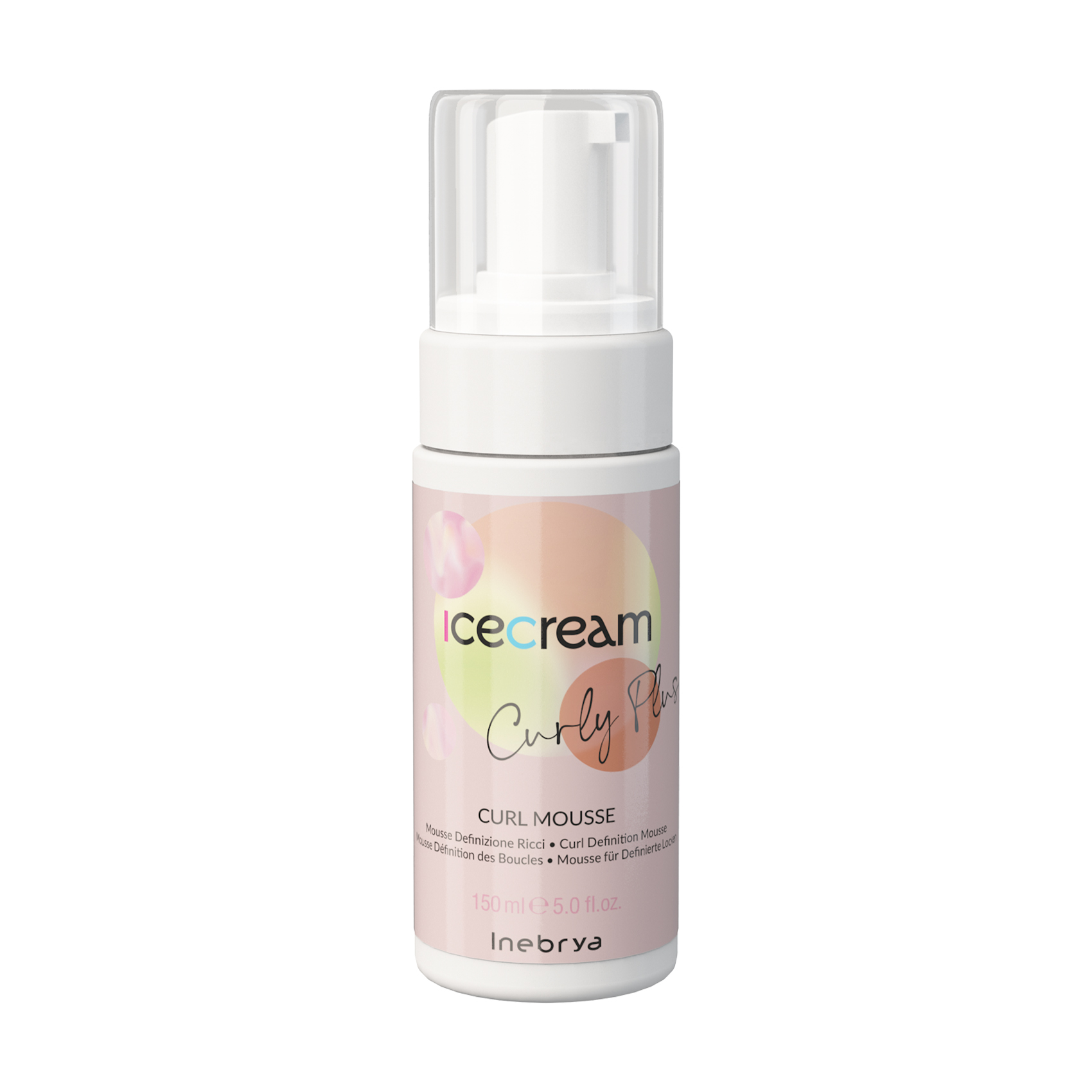 Мус для укладання в'юнкого волосся Inebrya Ice Cream Curly Plus Curl Mousse, 150 мл
