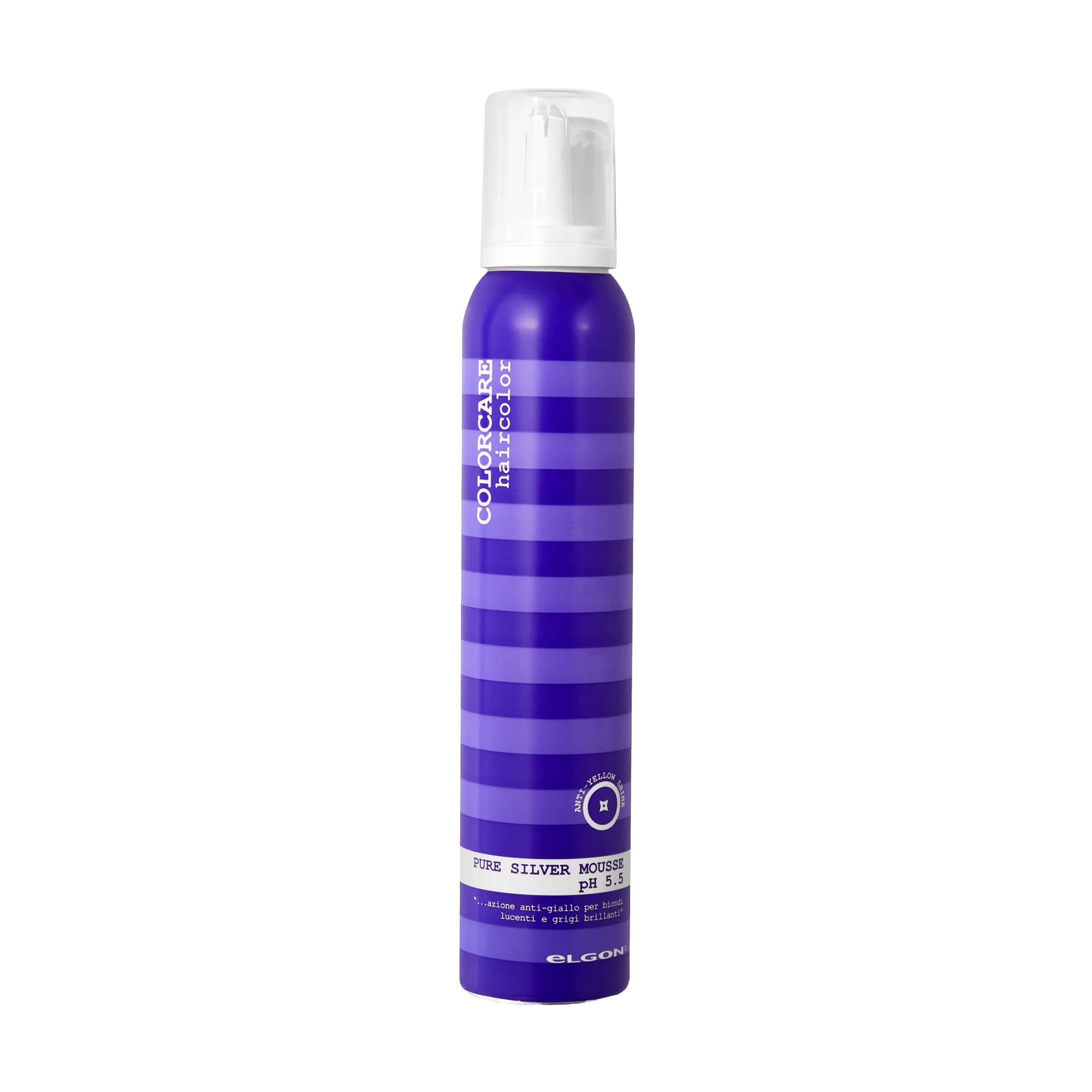 Мус Elgon Colorcare Pure Silver Mousse pH 5.5 для нейтралізації жовтизни волосся, 200 мл