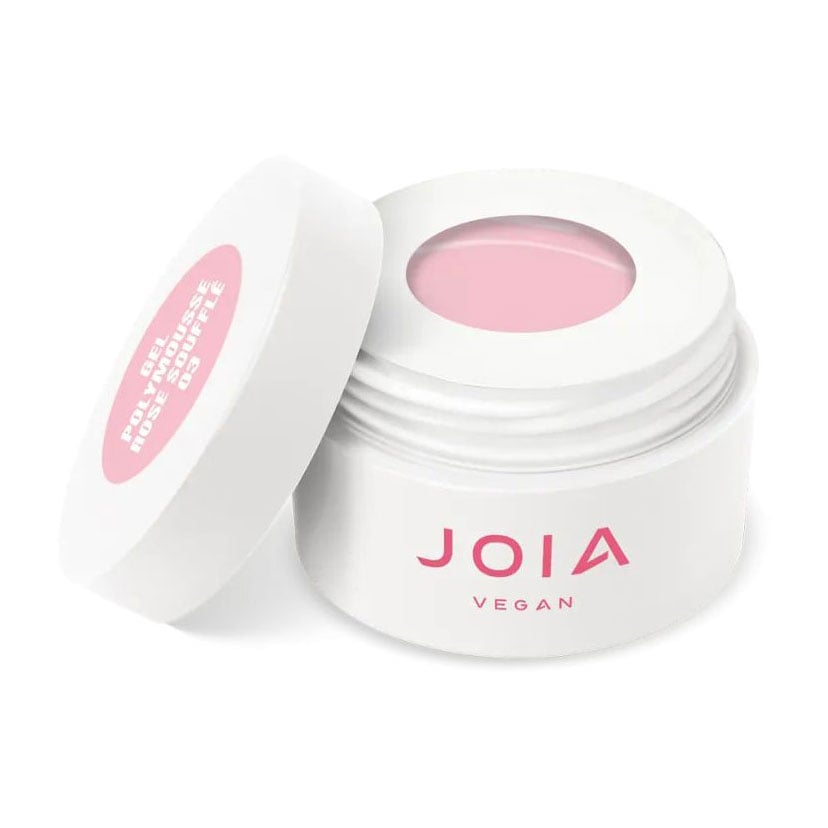 Мусовий акрил-гель для нігтів JOIA vegan Polymouss Gel 03 Rose Souffle, 15 мл