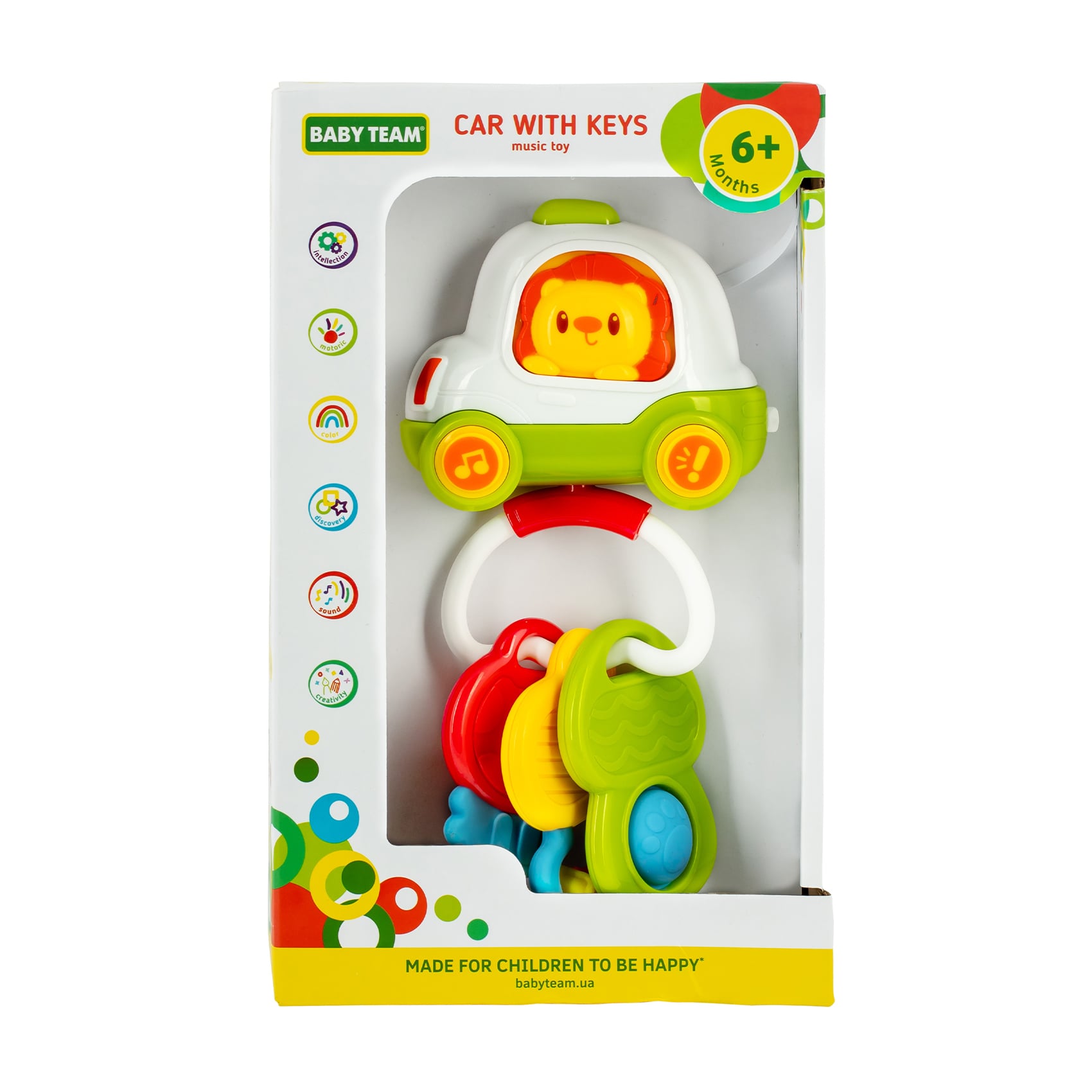 Музична іграшка Baby Team Машинка з ключиками, від 6 місяців (8657)