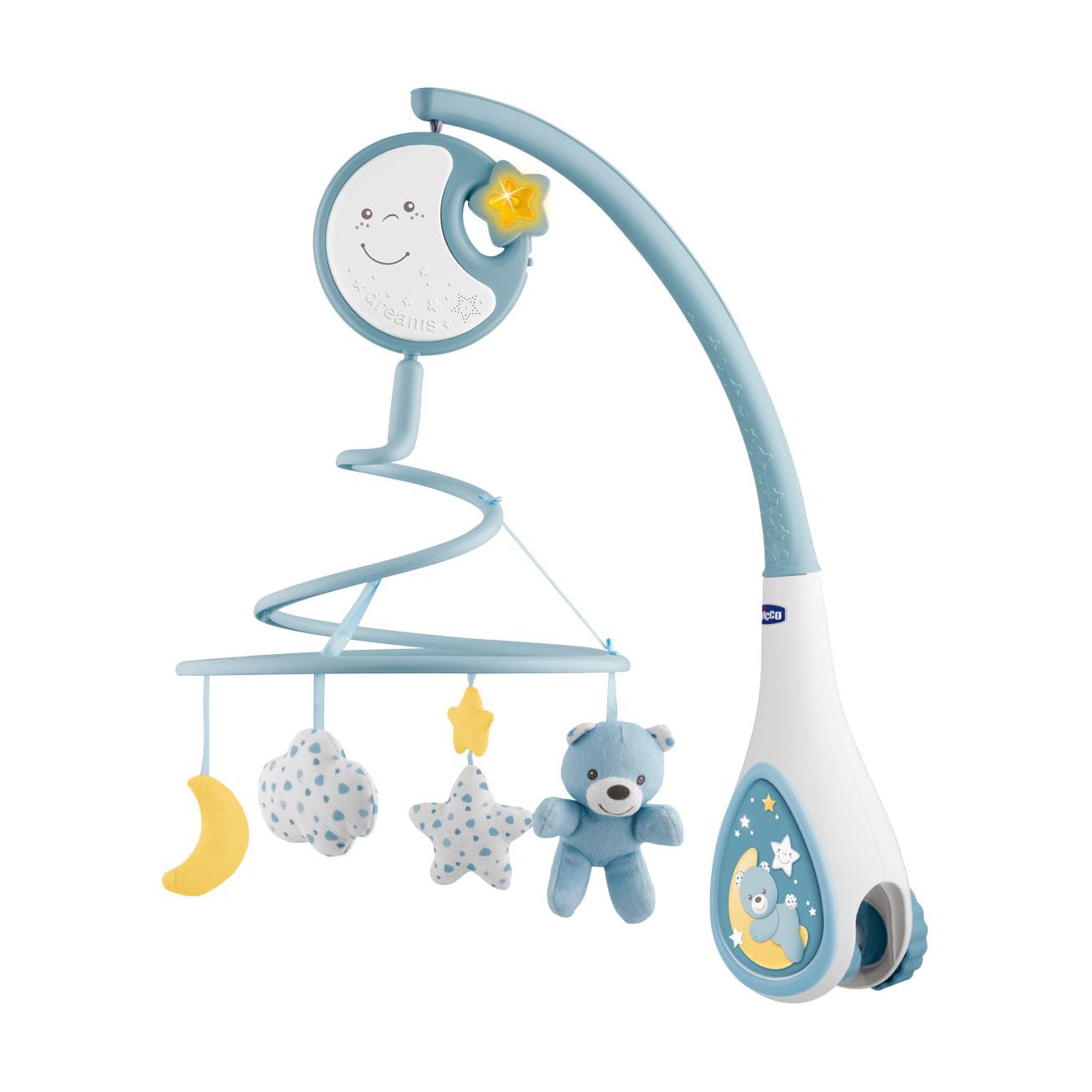 Музичний мобіль Chicco Next2Dreams, блакитний, від народження (07627.20)