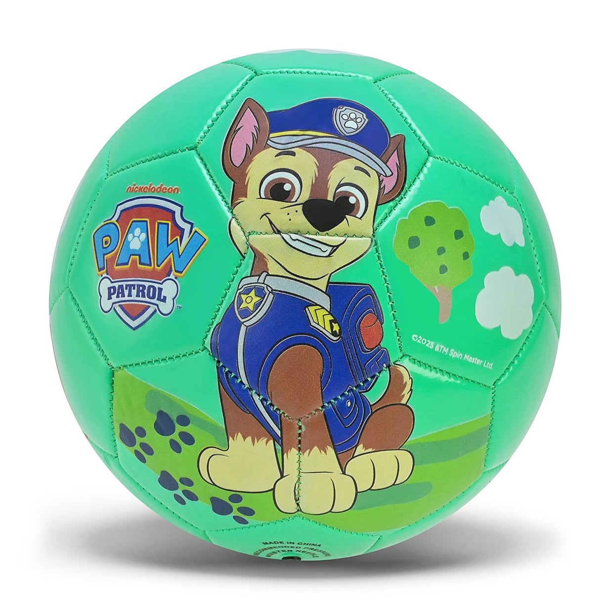 М'яч футбольний Paw Patrol PVC No 3, зелений, від 3 років, 150 г (PP2511)