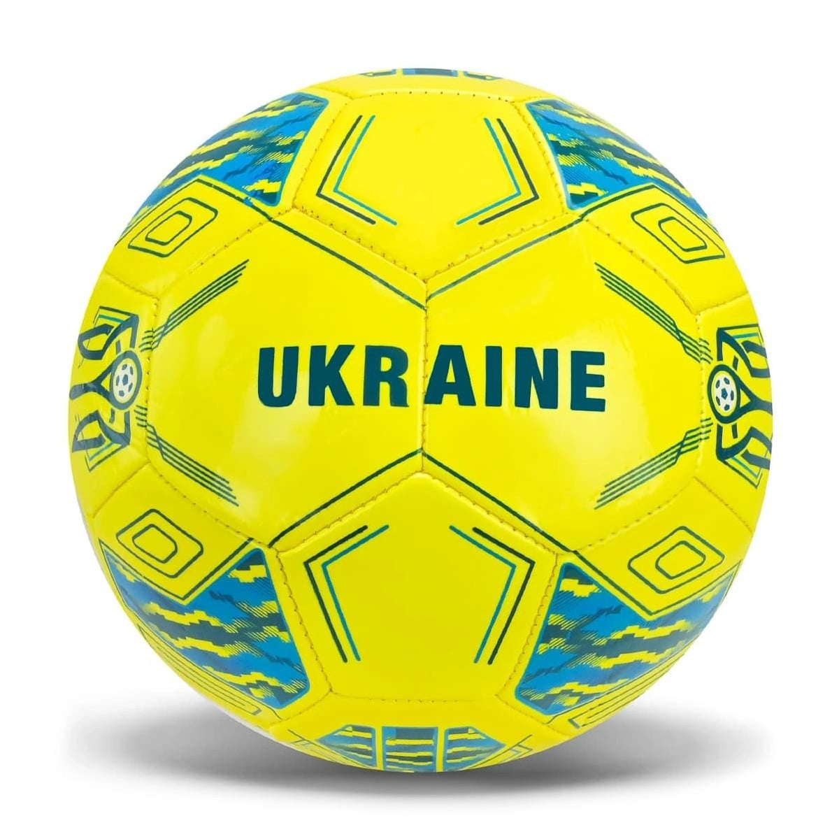 М'яч футбольний Shantou Jinxing Ukraine No 5, від 3 років, 280 г (FU2581)