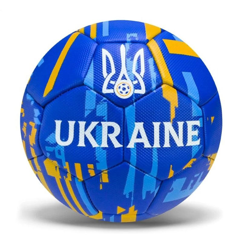 М'яч футбольний Shantou Jinxing Ukraine No 5, від 3 років, 350 г (FU2583)