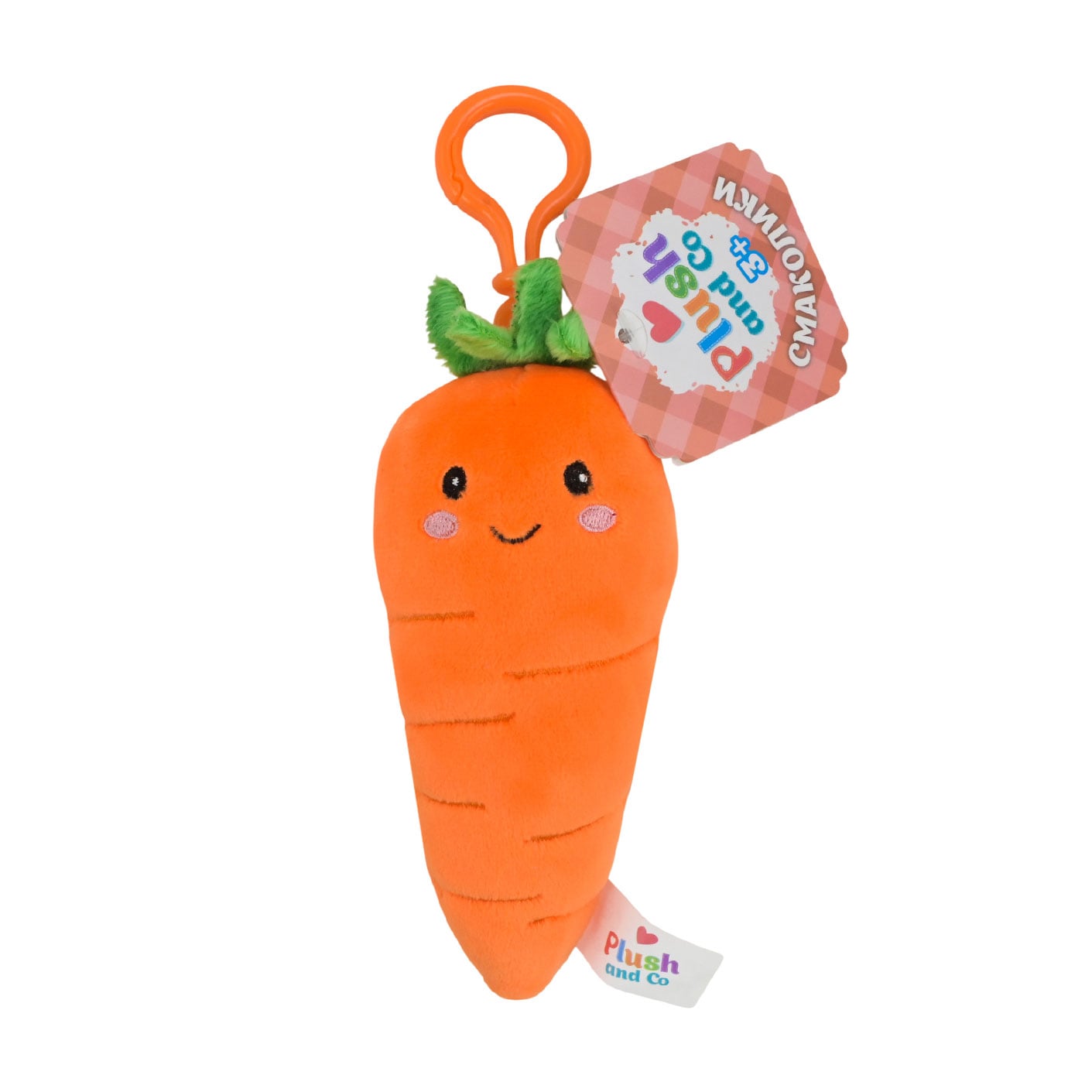 М'яка іграшка-брелок Plush and Co Морква, 13 см, від 3 років (PLC25085)