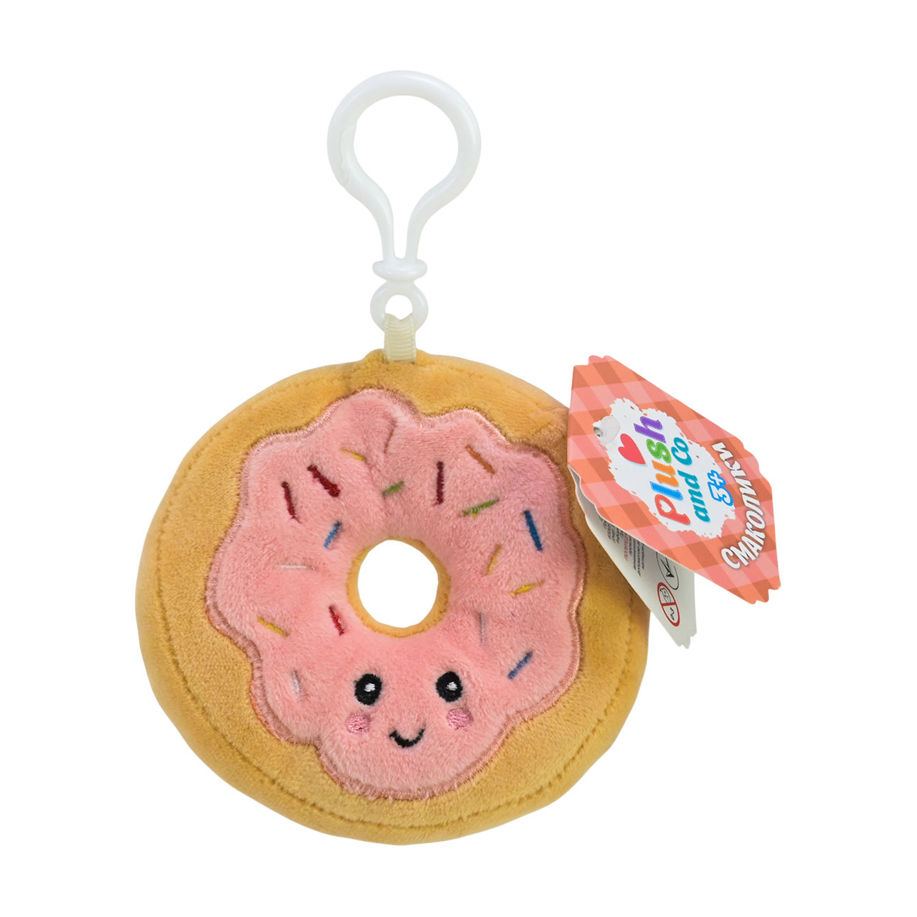 М'яка іграшка-брелок Plush and Co Пончик, 10 см, від 3 років (PLC25087)