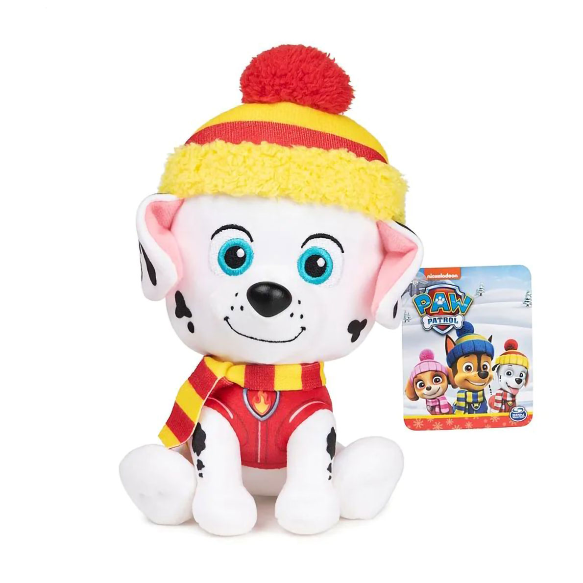М'яка іграшка Paw Patrol Щенячий патруль: Маршал Зимові свята, від 1 року, 15 см (SM33351/6068124)
