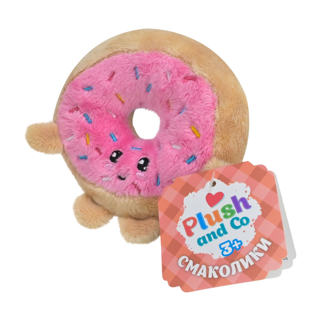 М'яка іграшка Plush and Co Смаколики Пончик, 10*10*3 см, від 3 років (PLC25037)