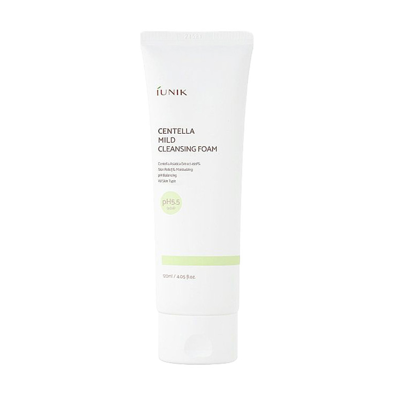 Мяка очищувальна піна IUNIK Centella Mild Cleansing Foam з центелою, 120 мл
