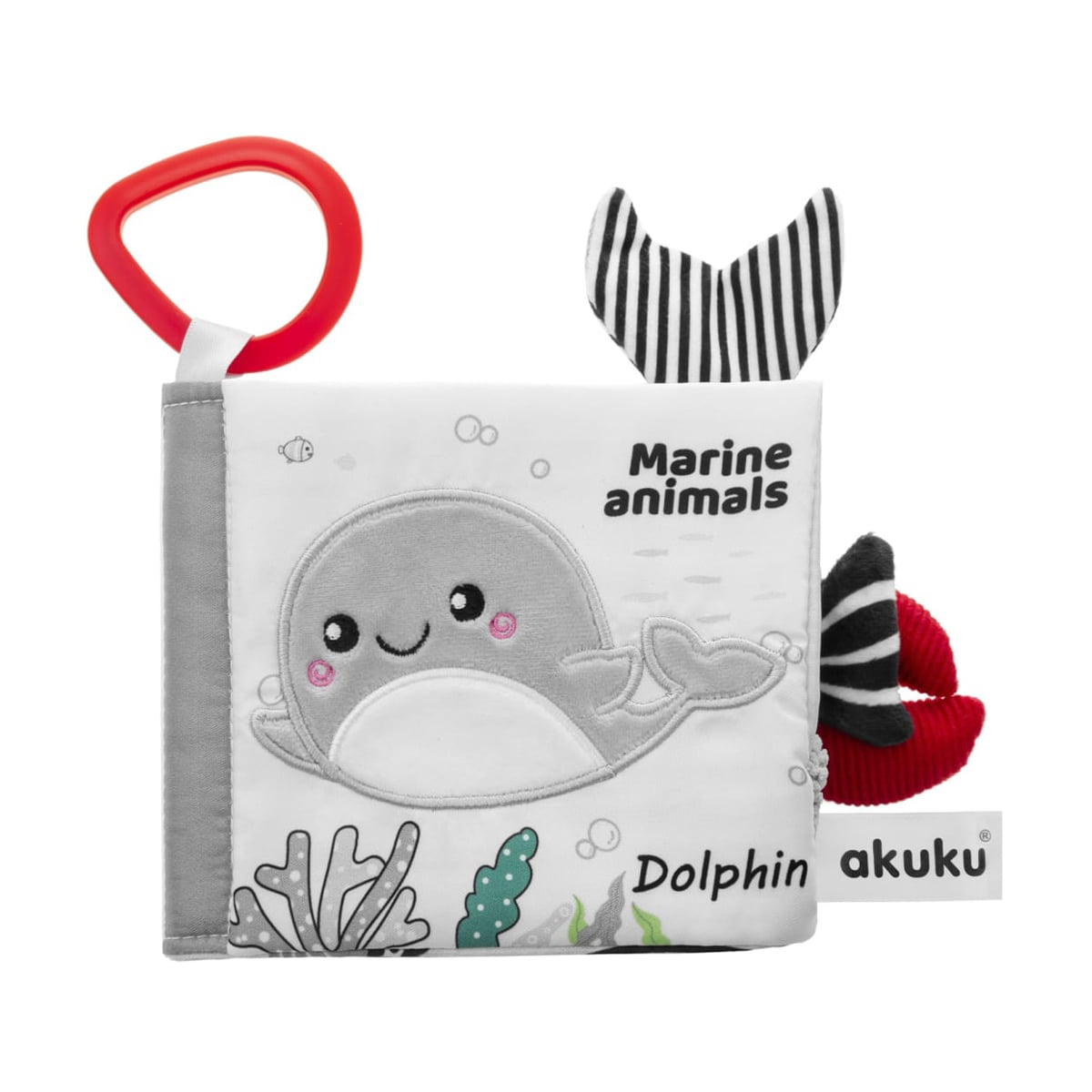 М'яка сенсорна книжечка Akuku Marine Animal, від народження (A0480)