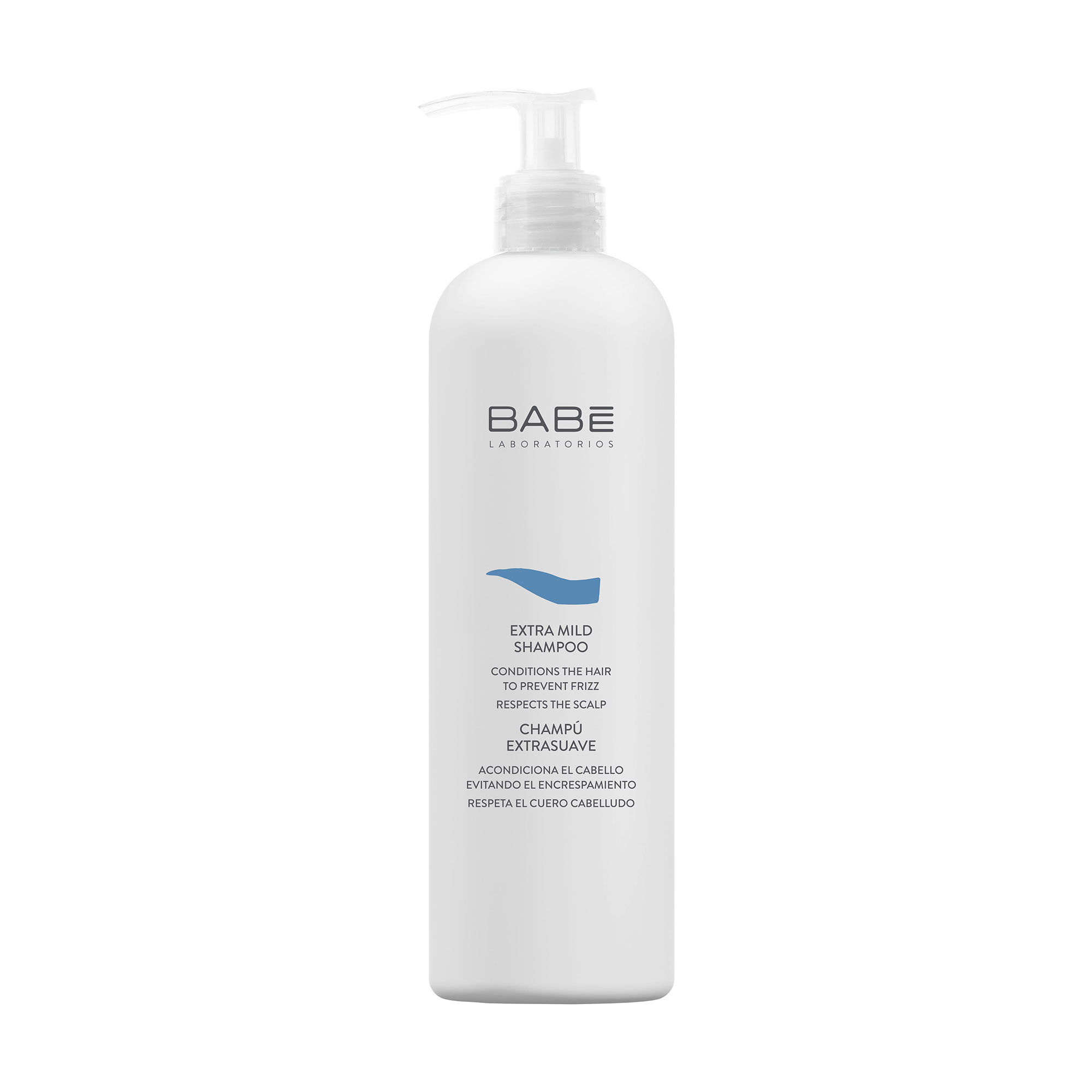 М'який шампунь BABE Laboratorios Extra Mild Shampoo для всіх типів волосся, 500 мл