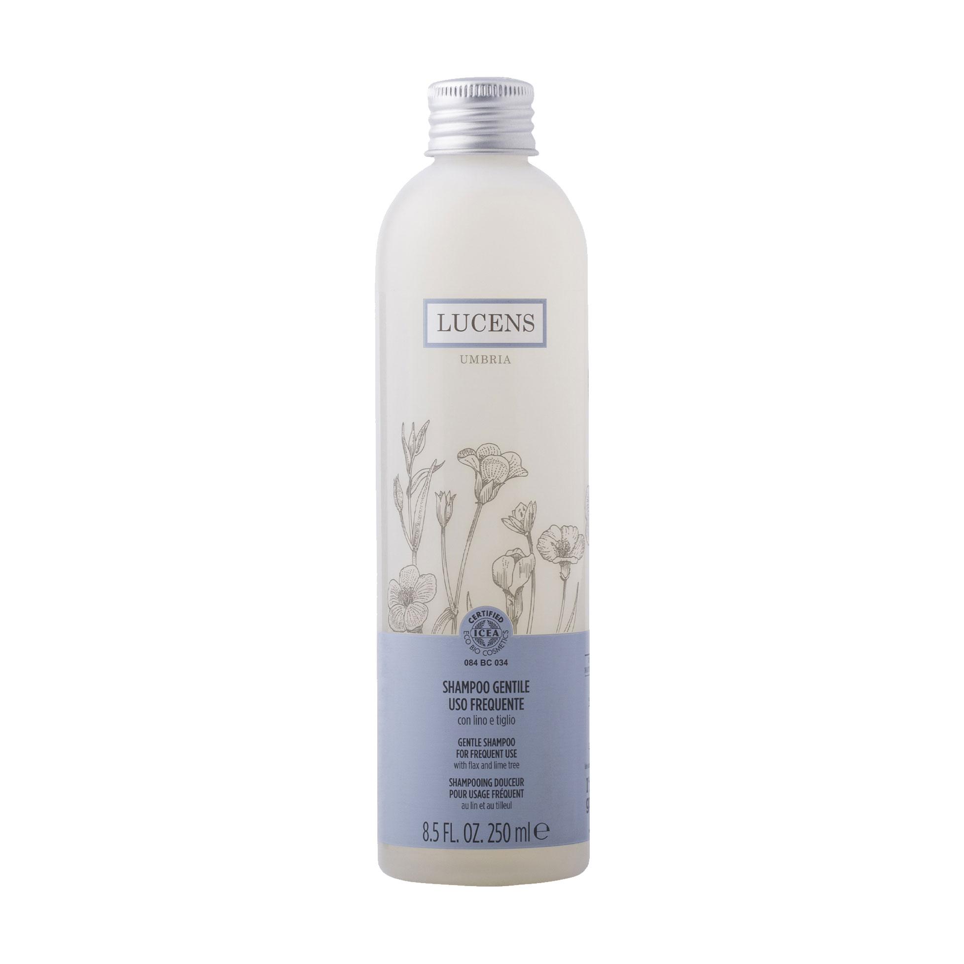 М'який шампунь для волосся Lucens Gentle Shampoo для частого використання, 250 мл