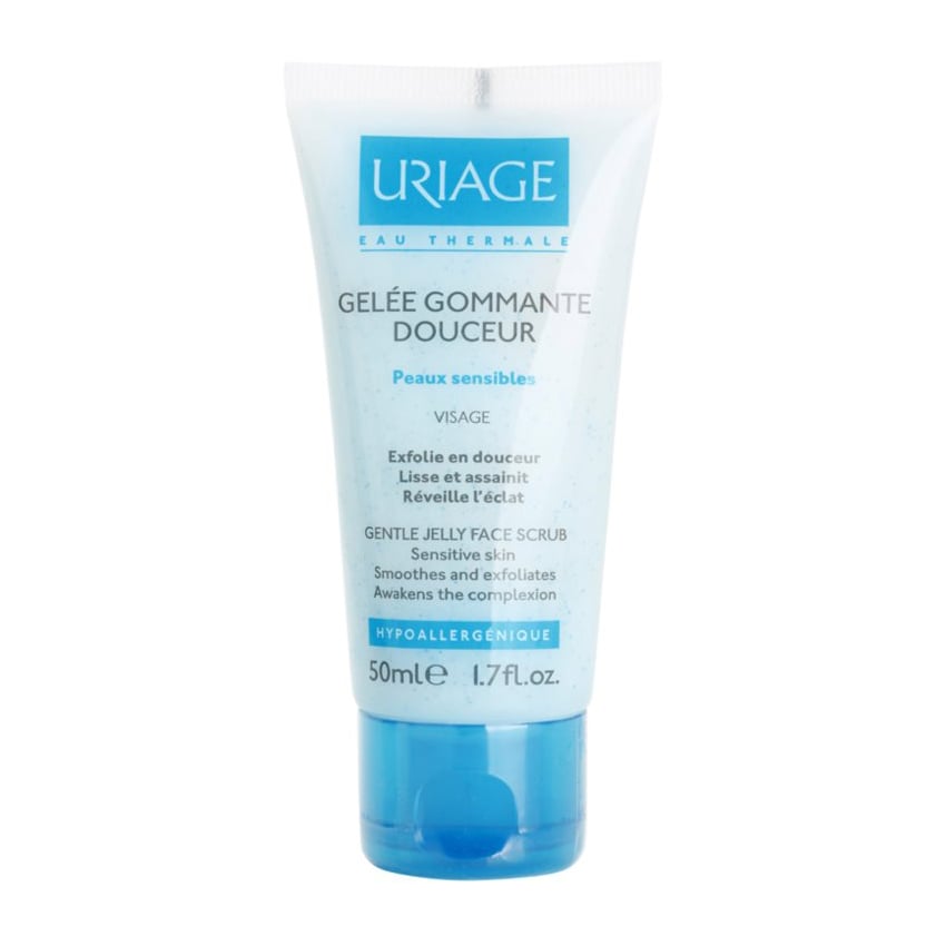 М'який скраб для обличчя Uriage Gentle Jelly Face Scrub, 50 мл
