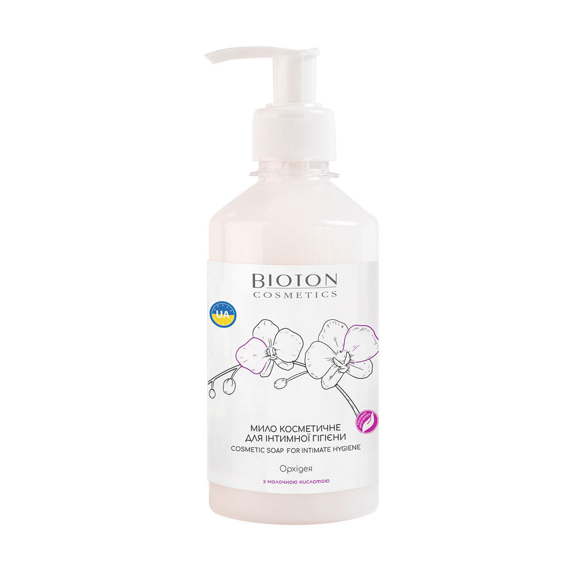 Мило для інтимної гігієни Bioton Cosmetics Nature Орхідея, 300 мл