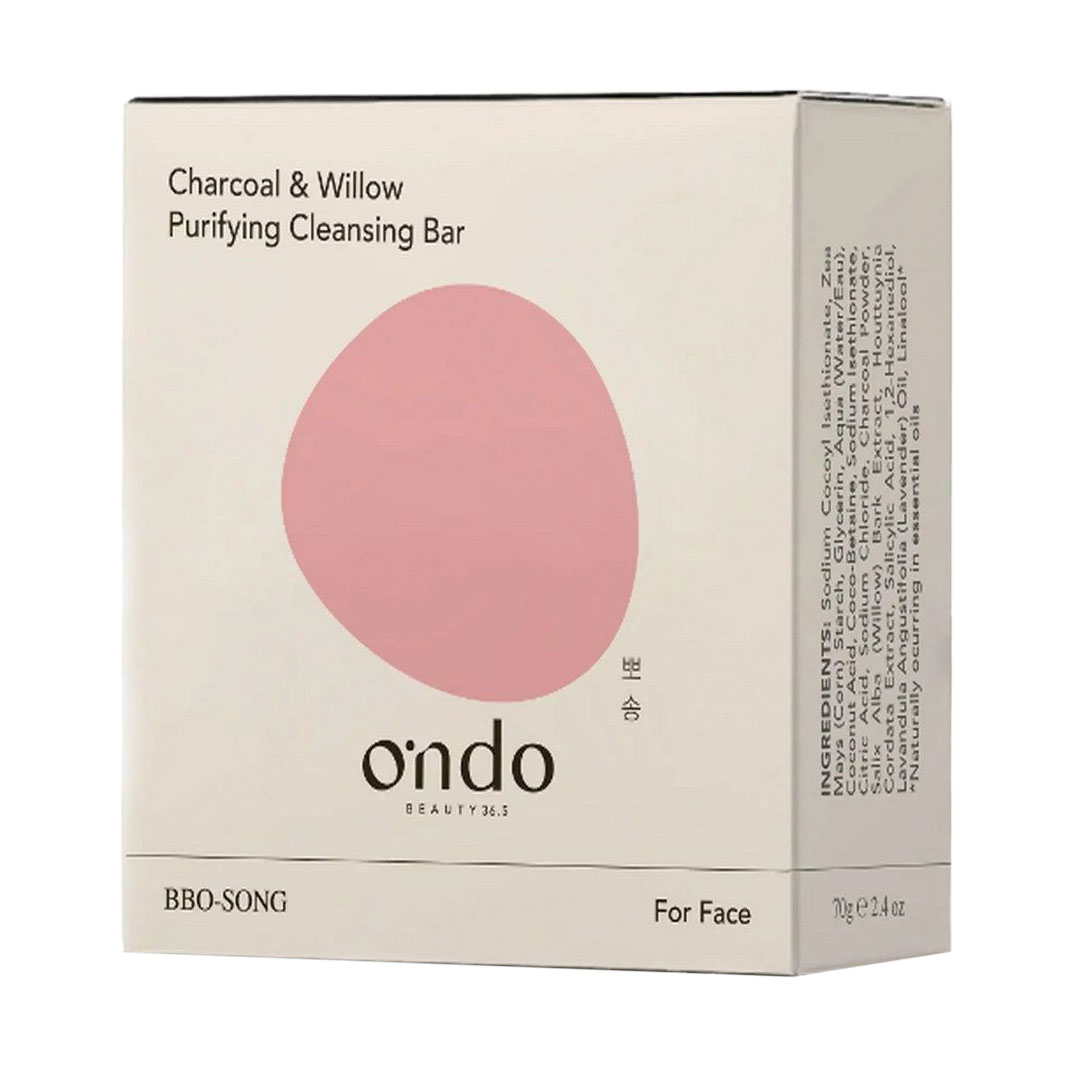 Мило для обличчя та тіла Ondo Beauty 36.5 Charcoal &amp; Willow Purifying Cleansing Bar, 70 г