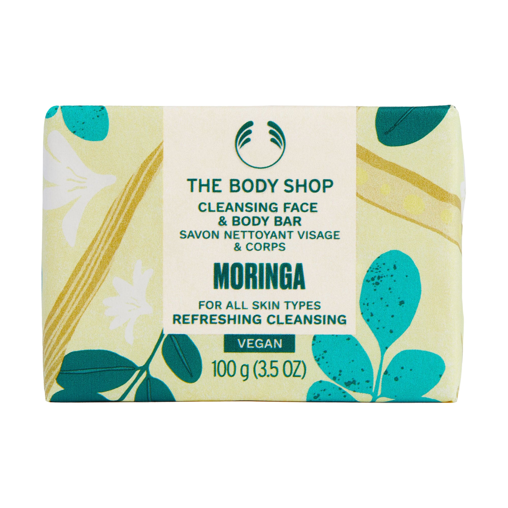 Мило для обличчя та тіла The Body Shop Moringa Cleansing Face &amp; Body Bar Морінга, 100 г