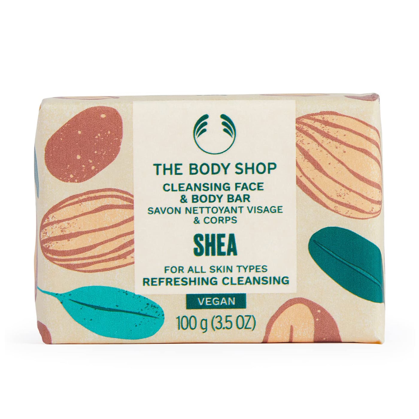 Мило для обличчя та тіла The Body Shop Shea Cleansing Face &amp; Body Bar з олією ши, 100 г